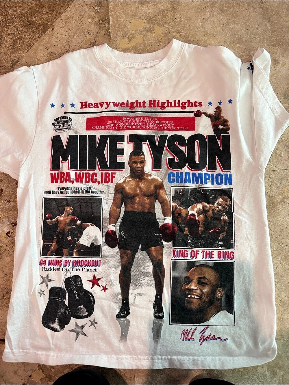 Mike Tyson Collection Heavyweight Highlights Mike Tyson graphic tee Graphic Tee